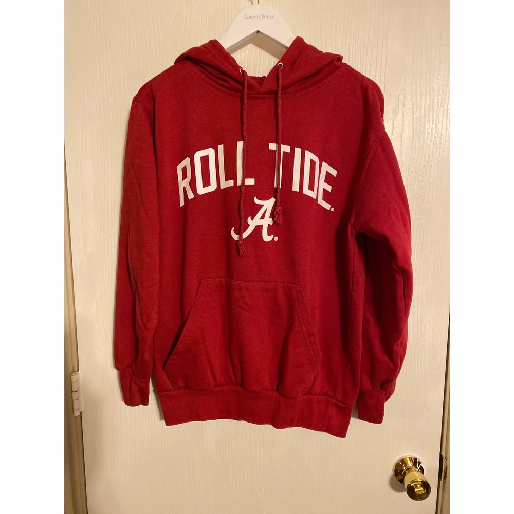 MV Sport Alabama Crimson Tide Roll Tide Red Hoodie Sweatshirt Mens Medium
0534